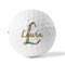 Glitter Moroccan Watercolor Golf Balls - Titleist - Set of 3 - FRONT
