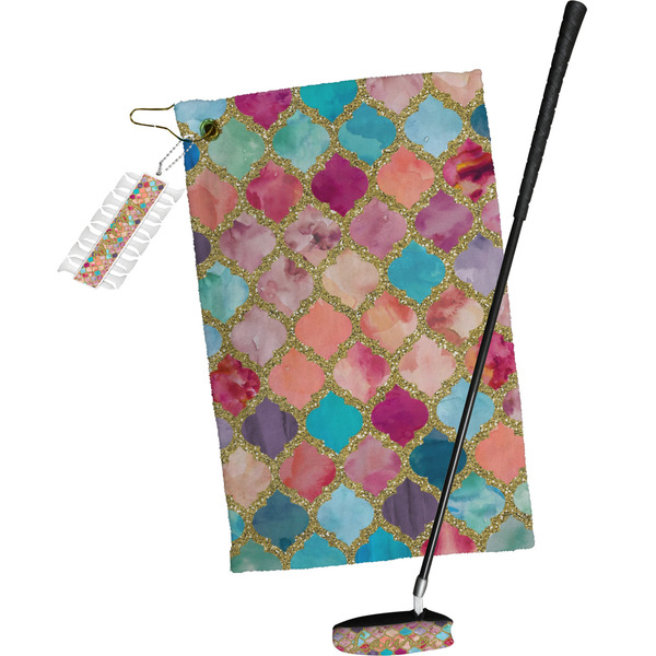 Glitter Moroccan Watercolor Golf Gift Kit (Full Print)