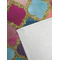 Glitter Moroccan Watercolor Golf Towel - Detail