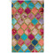 Glitter Moroccan Watercolor Golf Towel - Poly-Cotton Blend - Small