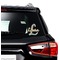 Glitter Moroccan Watercolor Graphic Car Decal (On Car Window)