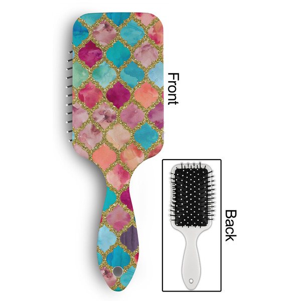 Glitter Moroccan Watercolor Hair Brush - Approval