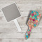 Glitter Moroccan Watercolor Hair Brush - In Context