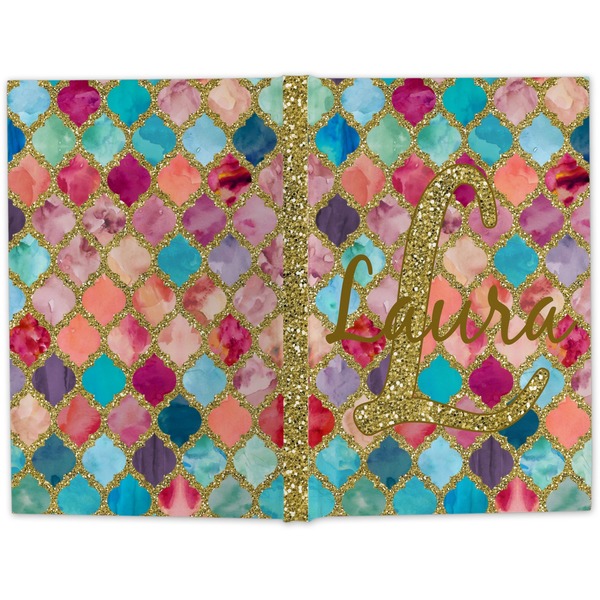 Glitter Moroccan Watercolor Hard Cover Journal - Apvl