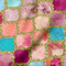 Glitter Moroccan Watercolor Hooded Baby Towel- Detail Close Up