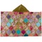 Glitter Moroccan Watercolor Kids Hooded Towel