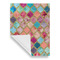 Glitter Moroccan Watercolor House Flags - Single Sided - FRONT FOLDED
