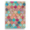 Glitter Moroccan Watercolor House Flags - Single Sided - FRONT