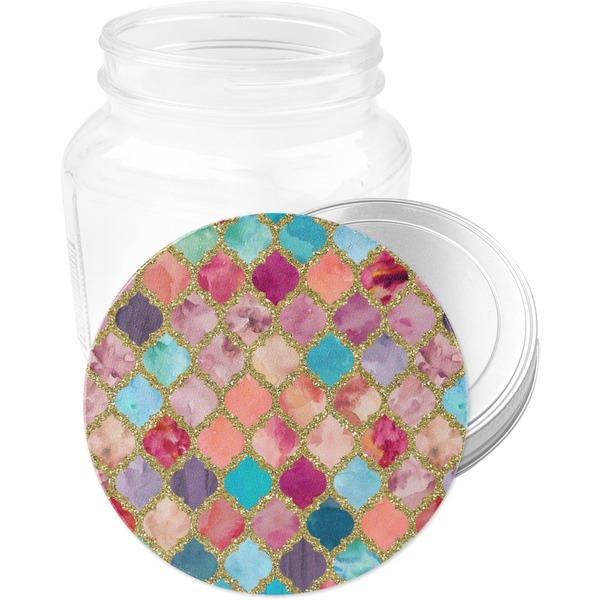 Glitter Moroccan Watercolor Jar Opener - Main