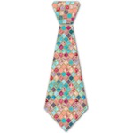 Glitter Moroccan Watercolor Iron On Tie - 4 Sizes