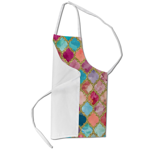 Glitter Moroccan Watercolor Kid's Aprons - Small - Main
