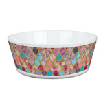 Glitter Moroccan Watercolor Kid's Bowl
