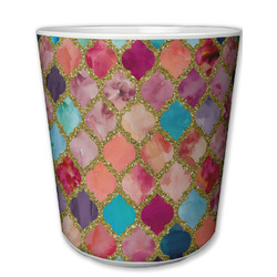 Glitter Moroccan Watercolor Plastic Tumbler 6oz