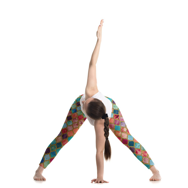 Glitter Moroccan Watercolor Ladies Leggings - LIFESTYLE