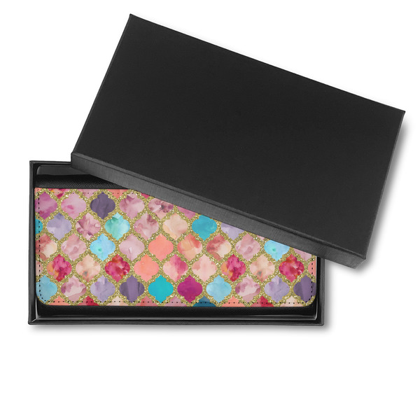Glitter Moroccan Watercolor Ladies Wallet - in box