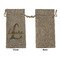 Glitter Moroccan Watercolor Large Burlap Gift Bags - Front Approval