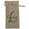 Glitter Moroccan Watercolor Large Burlap Gift Bags - Front