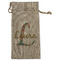 Glitter Moroccan Watercolor Large Burlap Gift Bag - Front