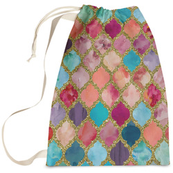 Glitter Moroccan Watercolor Laundry Bag