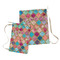 Glitter Moroccan Watercolor Laundry Bag - Both Bags