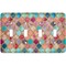 Glitter Moroccan Watercolor Light Switch Cover (4 Toggle Plate)