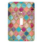 Glitter Moroccan Watercolor Light Switch Cover