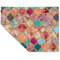 Glitter Moroccan Watercolor Linen Placemat - Folded Corner (double side)