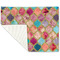 Glitter Moroccan Watercolor Linen Placemat - Folded Corner (single side)