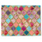 Glitter Moroccan Watercolor Single-Sided Linen Placemat - Single