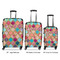 Glitter Moroccan Watercolor Luggage Bags all sizes - With Handle