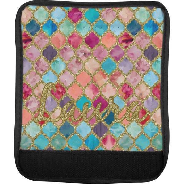 Glitter Moroccan Watercolor Luggage Handle Wrap (Approval)
