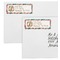Glitter Moroccan Watercolor Mailing Labels - Double Stack Close Up