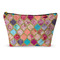 Glitter Moroccan Watercolor Makeup Bag - Small - 8.5"x4.5"