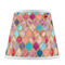 Glitter Moroccan Watercolor Poly Film Empire Lampshade - Front View