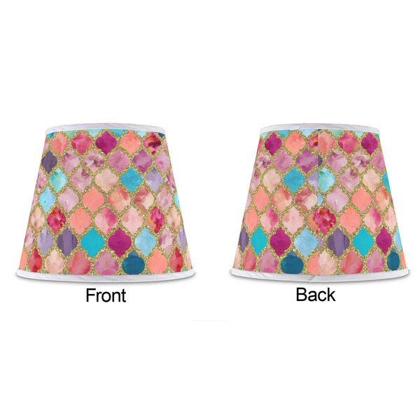 Glitter Moroccan Watercolor Poly Film Empire Lampshade - Approval
