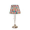 Glitter Moroccan Watercolor Poly Film Empire Lampshade - On Stand