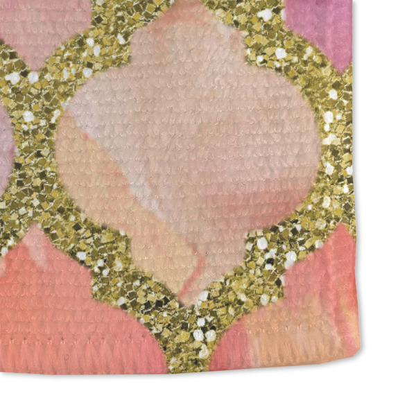 Glitter Moroccan Watercolor Microfiber Dish Towel - DETAIL