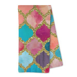 Glitter Moroccan Watercolor Kitchen Towel - Microfiber