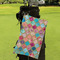 Glitter Moroccan Watercolor Microfiber Golf Towels - Small - LIFESTYLE