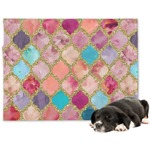 Glitter Moroccan Watercolor Dog Blanket - Regular