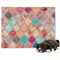 Glitter Moroccan Watercolor Dog Blanket
