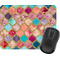 Glitter Moroccan Watercolor Rectangular Mouse Pad