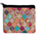 Glitter Moroccan Watercolor Rectangular Coin Purse