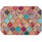 Glitter Moroccan Watercolor Octagon Placemat - Single front