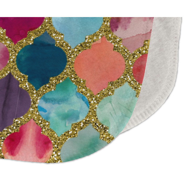 Glitter Moroccan Watercolor Old Burp Detail