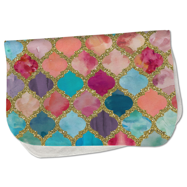 Glitter Moroccan Watercolor Old Burp Folded