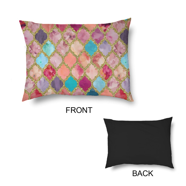 Glitter Moroccan Watercolor Outdoor Dog Beds - Small - APPROVAL