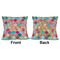 Glitter Moroccan Watercolor Outdoor Pillow - 16x16
