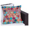 Glitter Moroccan Watercolor Outdoor Pillow - 18"