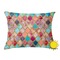 Glitter Moroccan Watercolor Outdoor Throw Pillow (Rectangular - 12x16)